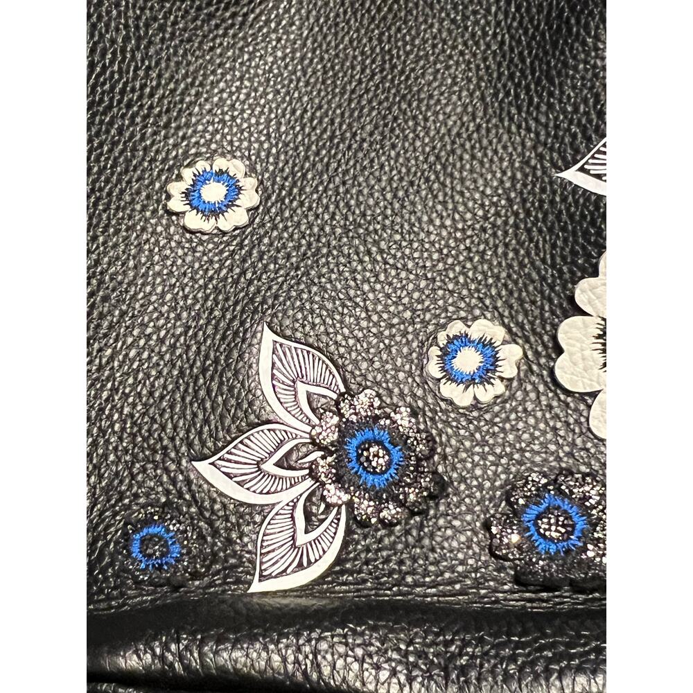 Vera Bradley Black Leather Crossbody with Leather Embellishments NWT - Picture 11 of 12